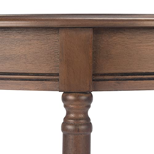 Safavieh Home Collection Tinsley Brown Half Moon Console Table CNS5723C SAFAVIEH