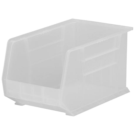 Akro-Mils 30260 AkroBins Plastic Storage Bins, Space-Saving Stackable Bins for Garage, Pantry, Craft Organization, 18" x 11" x 10", Clear, 6-Pack Akro-Mils