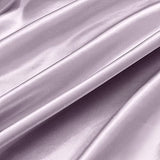 Ersmak 4 Pieces Satin Sheets Set Twin Size, Luxury Silky Lavender Satin Bed Sheets Set with 1 Deep Pocket Fitted Sheet, 1 Soft Flat Sheet, 1 Queen Pillowcases and 1 Body Pillowcase Ersmak