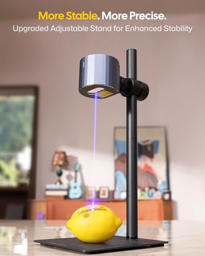 LaserPecker LP1 Plus Mini Laser Engraver for Beginners, Pocket-Sized Laser Engraving Machine with Adjustable Stand, 360° Multi-Angle Engraving for Wood Leather Paper DIY Projects LaserPecker