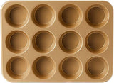 Nordic Ware Naturals Aluminum NonStick Muffin Pan, Twelve 2.75 Inch Cups Nordic Ware