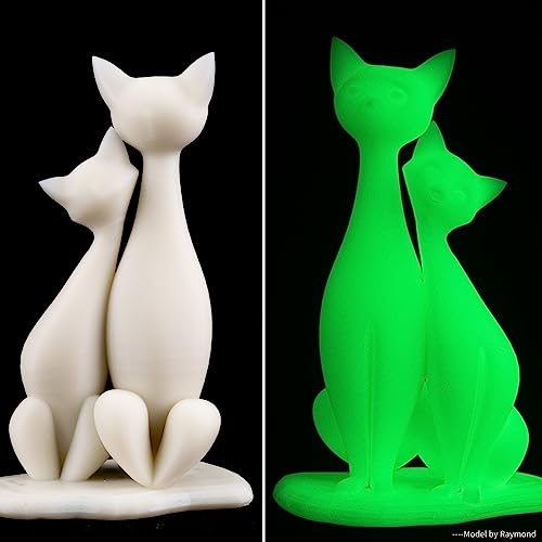Siraya Tech Craft Glow-in-The-Dark 3D Printer Resin - Rapid Curing, High Resolution 405nm UV Resin for LCD/DLP/8K 3D Printers - Ideal for Outdoor, Decorative & Safety Applications (1kg, Green) Siraya Tech