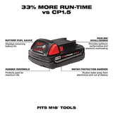 Milwaukee 48-11-1820 M18 18v REDLITHIUM 2.0 Compact Battery Pack Milwaukee