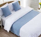 GZQIAWY Bedspreads Bed Runner Throw Bedding Single Queen King Bed Cover Towel Home Hotel Decorations,Sky Blue,50 X 210cm (Bed Scarf Only) GZQIAWY