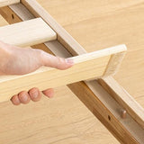 Mellow Naturalista Classic 12 Inch Solid Wood Platform Bed with Wooden Slats, Queen, White Wash Mellow