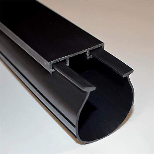 Garage Door U-Bottom Weather Stripping Kit Rubber Seal Strip Replacement, Universal Sealing Professional Grade T Rubber,5/16" T Ends, 3 3/4" Width X 16.5Feet Lenth (Black) CloudBuyer