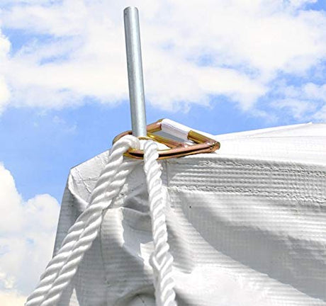 Party Tents Direct 20' x 40' Weekender Canopy Tent with Sidewalls, Easy Up Party Tent for Backyard, Outdoor Tents for Parties, Weddings, Graduations, Banquets, Events, Heavy Duty, PVC White Top Party Tents Direct