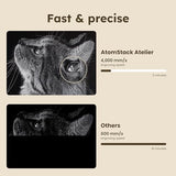 AtomStack Atelier - 12 Watt Diode Galvo Engraving and Cutting - Ultrafast 4000mm/s - Camera - Portable and Mini Laser Engraver and Laser Cutter - Personalise Wood, Paper, Leather, Cardboard and More ATOMSTACK