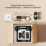 LONGER RAY5 Laser Engraver 2500mW High Precision 0.04 * 0.04mm Laser Cutter and Engraving Machine 130x130mm Working Area Mini Portable Laser Engraver for Wood Metal Acrylic Glass Longer