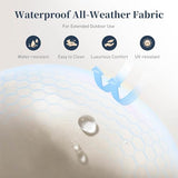 SUNSHINE VALLEY Small Patio Furniture Set, 3 Piece Wicker Outdoor Patio Conversation Set, Outside L-Shaped Sectional Sofa Couch with Chaise Lounge and Coffee Table for Porch Balcony Deck SUNSHINE VALLEY