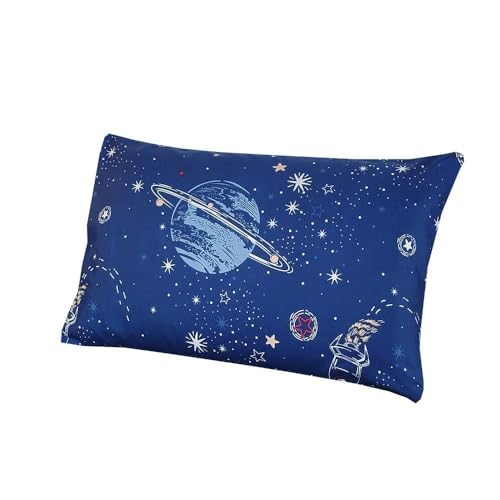 MAG 3 Pcs Bedding Sheet Set,Space Galaxy Planets Stars Queen Sheet Set,for Kids Teens Boys Girls and Space-Lovers,Microfiber with 1 Fitted Sheet 14'' Deep Pocket and 2 Pillowcases. MAG