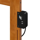 AFI, Everett King Platform Bed with Panel Footboard and Twin XL Trundle, Light Toffee AFI