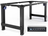 VIVO Premium Electric 4-Leg Dual Motor Standing Desk Frame for Table Tops up to 107 x 53 inches and 330 lbs, Memory Controller Height Adjustment, Frame Only, Black, DESK-E-P4B VIVO