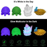 YOUSU 3D Printer Filament Bundle, Glow in The Dark Filament Multicolor, Green, Blue, Yellow and Rainbow PLA Filament 1.75 mm, Dimensional Accuracy +/- 0.03 mm, 250g X 4 Pack Yousu