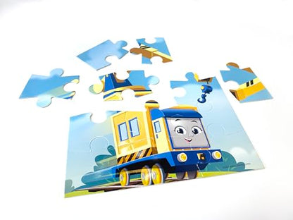 Thomas All Engines Go My First Puzzle Book - Jigsaw Puzzles for kids, 10-page board book, 5 puzzles to enjoy