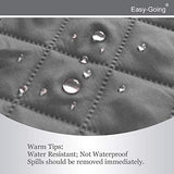 Easy-Going Futon Sofa Slipcover Reversible Sofa Cover Armless Cover Furniture Protector Couch Cover Water Resistant Pets, Kids, Children, Dog, Cat Gray/Light Gray Easy-Going