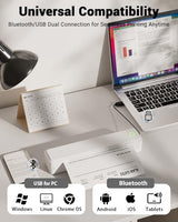 Labeer Portable Wireless Thermal Heat Small Printer 8.5 x 11 Inch Letter A4 Support, Inkless Simple Tiny Mobile Bluetooth Printer for Phone Laptop Travel Home Office