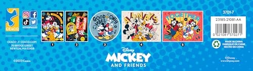 Ceaco - 5 in 1 Multipack - Disney - Mickey and Friends - (2) 300 Piece, (2) 500 Piece, (1) 750 Piece Jigsaw Puzzles Ceaco