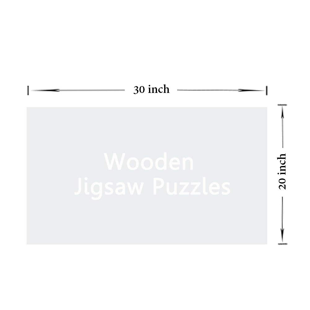 Queenie® Creative 1000 Piece Ancient Map World Globe Earth Planet Abstract Art Picture Christmas Birthday DIY Gifts Wooden Jigsaw Puzzles, Finish Size 30x20 inches Queenie