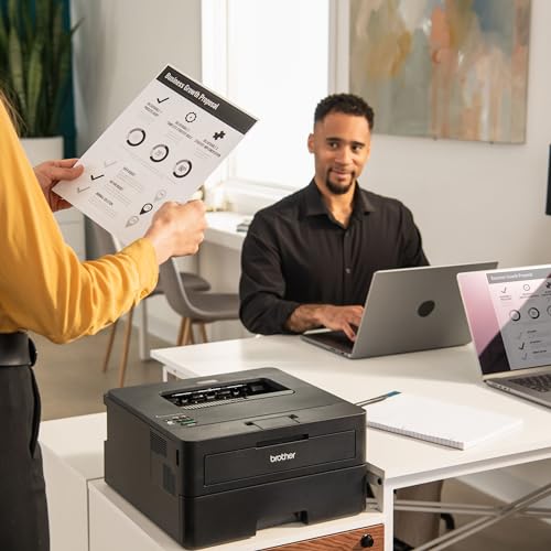 Brother HL-L2460DW Wireless Compact Monochrome Laser Printer with Duplex, Mobile Printing, Black & White Output | Includes Refresh Subscription Trial(1), Amazon Dash Replenishment Ready Brother