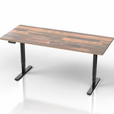 VIVO Electric 71 x 30 in Standing Desk, Touch Screen Adjustment, 220 lb Frame Support, 2E Series, Reclaimed Wood Top Black Frame, DESK-KIT-2E71P VIVO