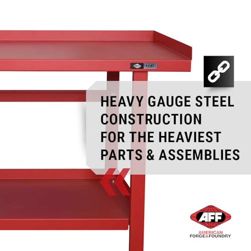 AFF 3996 Heavy-Duty Workbench, 72” x 31” x 36”, 1,300 lbs Capacity AFF