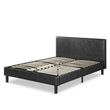 ZINUS Jade Faux Leather Upholstered Platform Bed Frame, Mattress Foundation with Wood Slat Support, No Box Spring Needed, Easy Assembly, Queen Zinus