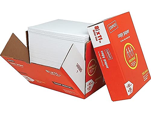 Staples 905797 8.5-Inch X 11-Inch Copy Paper 20 Lbs 92 Brightness 2500/Carton (20587) STAPLES