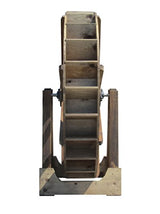 SamsGazebos 6-Foot Craftsman Style Japanese Wood Water Wheel with Stand SamsGazebos
