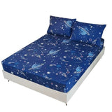 MAG 3 Pcs Bedding Sheet Set,Space Galaxy Planets Stars Queen Sheet Set,for Kids Teens Boys Girls and Space-Lovers,Microfiber with 1 Fitted Sheet 14'' Deep Pocket and 2 Pillowcases. MAG