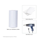 PYD Life Sublimation Blanks Tumbler Skinny 16 OZ Straight Stainless Steel Coffee Kids Tumbler with Lid and Metal Straw for Tumbler Heat Press Machine Sublimation Print 4 Pack PYD Life