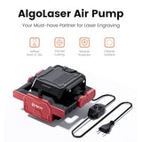 AlgoLaser Air Assist for Laser Engraver – Air Assist Pump Kit with Adjustable 30L/Min Airflow, Remove Smoke & Dust, Protect Laser Lens, Reduce Surface Temperature, Low Noise for Laser Engraving AlgoLaser