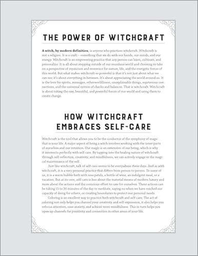 Witchcraft Coloring Book for Adults: Nourish the Spirit and Channel Creative Energy WoodArtSupply