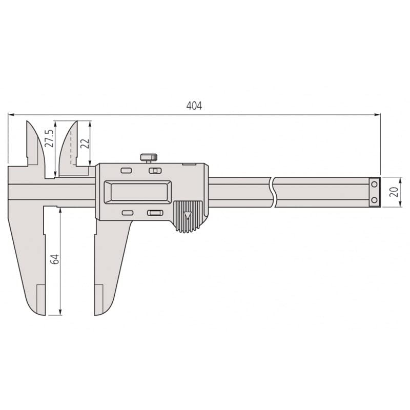 Mitutoyo 500-173 Digital Calipers, Battery Powered, Inch/Metric, for Inside, Outside, Depth and Step Measurements, Stainless Steel, 0"/0mm-12"/300mm Range, +/-0.0015"/0.04mm Accuracy, 0.0005" - WoodArtSupply