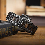 BOBO BIRD 2021 New Men's Wrist Watches Stylish Wood Watch Analog Quartz Casual Wooden Wrist Watch with Gift Box (Grey) BOBO BIRD