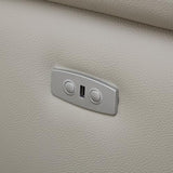 Luxury Power Reclining Motion Sectional Sofa, Oversized Living Room Convertible Sofa&Couch Leather Upholstered Padded Armrests Tufted Couch W/Wide Chaise Daybed,USB Ports and Adjustable Headrests FANYE