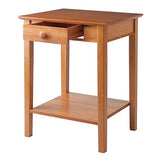 Winsome Studio Beech Wood End/Printer Table, Honey (99323) Winsome