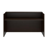 Bush Business Furniture Arrive 72W x 30D Reception Desk with Shelf in Mocha Cherry, Modern Receptionist Station for Office Waiting Room Bush Furniture