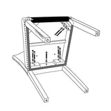 Yaheetech Dining Chairs with Rubber Wood Legs and Non-Woven Fabric Armless Chairs for Kitchen Living Room Hotel Wedding Lounge Reception, Set of 6, Dark Gray Yaheetech