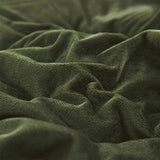 Luxlovery Army Green Velvet Comforter Set Queen Dark Green Flannel Bedding Comforter Blackish Green Minimalist Bedding Set Thick Soft Breathable Blanket Quilts Modern Winter Comforter for Women Men Luxlovery
