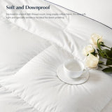 Pacific Coast Twin Comforter Filled with White Goose Down Bed Comforter, Fluffy All Season Luxury Hotel White Duvet Insert with 8 Loops, 68"x90" Pacific Coast