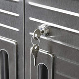 UltraHD Locking Steel Cabinet Stacker, Black 18" Wx36 Wx90.5 H Seville Classics