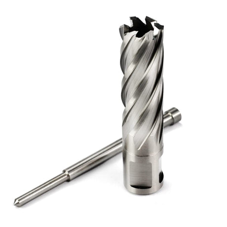 OSCARBIDE Annular Cutter 3/4 inch Cutting Diameter 2 inch Depth of Cut,3/4 inch Weldon Shank 2 Flat Mag Drill Bit with Pilot Pin for Magnetic Drill Press,1 Piece OSCARBIDE
