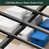 Queen Size Bed Frame, 14 Inch Metal Platform Bed Frames with Heavy Duty Steel Slat Support, No Box Spring Needed, Easy Assembly, Under Bed Storage SageNest