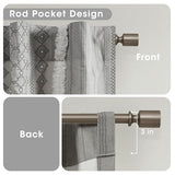INK+IVY Imani 100% Cotton Single Panel Curtain Tufted Chenille Stripe Geometric Print Mid-Century Look Rod Pocket Top Drape for Living Room, Privacy Window Treatment for Bedroom, 50" x 84", Grey INK+IVY