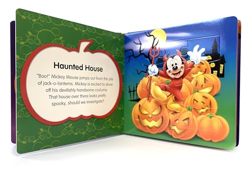 Disney Mickey Halloween My First Puzzle Book - Jigsaw Puzzles for kids, 10-page board book, 5 puzzles to enjoy