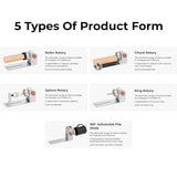 TOOCAA 5-in-1 Rotary Roller Set For Engraving Cylindrical Objects TOOCAA