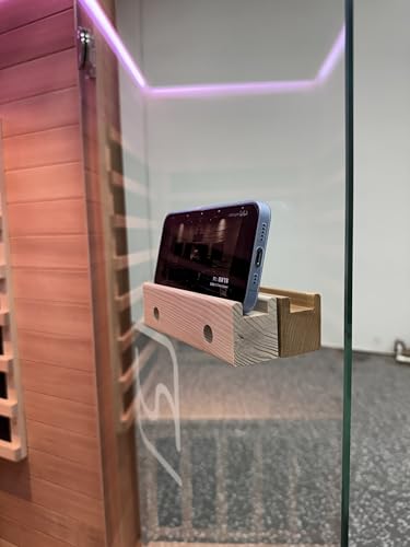 Haoyao Indoor Infrared Hemlock & Okoume 1100W 1-Person MINI Sauna with LED Lights, Bluetooth Speakers – A Gift for Parents or Friends Haoyao
