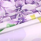 FUYEUN Floral Sheets Sets Queen Size 4 Pcs Flower Fitted Sheets Bedding for Women Girls Purple Lilac Modern Bed Sheets with 1 Flat & 2 Pillowcases FUYEUN