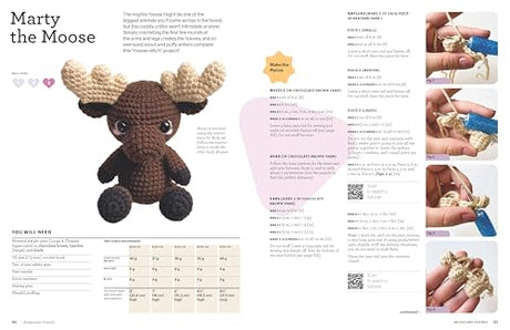 Amigurumi Friends: 20 Easy Patterns to Create 100+ Adorable Custom Crochet Critters - Explore Infinite Possibilities with Shapes, Colors, Details, and Yarns WoodArtSupply